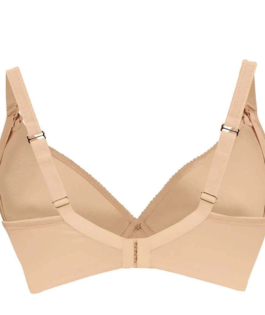Cake Maternity Mousse Padded Plunge Wire-free Nursing Bra - Beige - Image 5