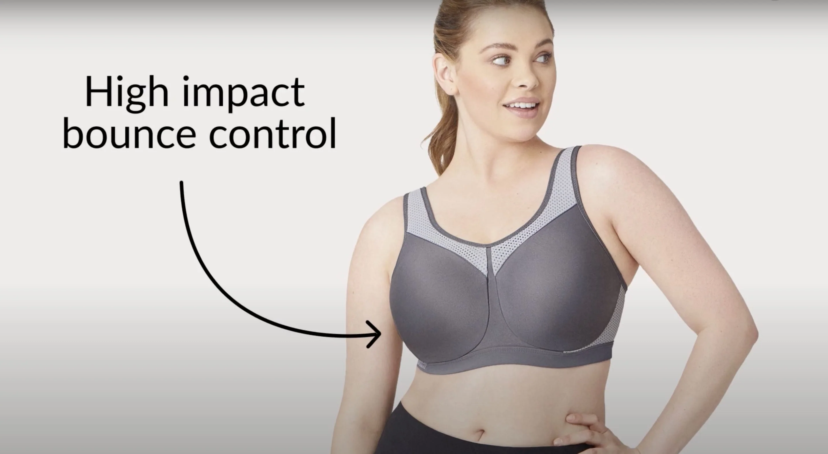 Glamorise High Impact Underwire Sports Bra - Black - Image 7