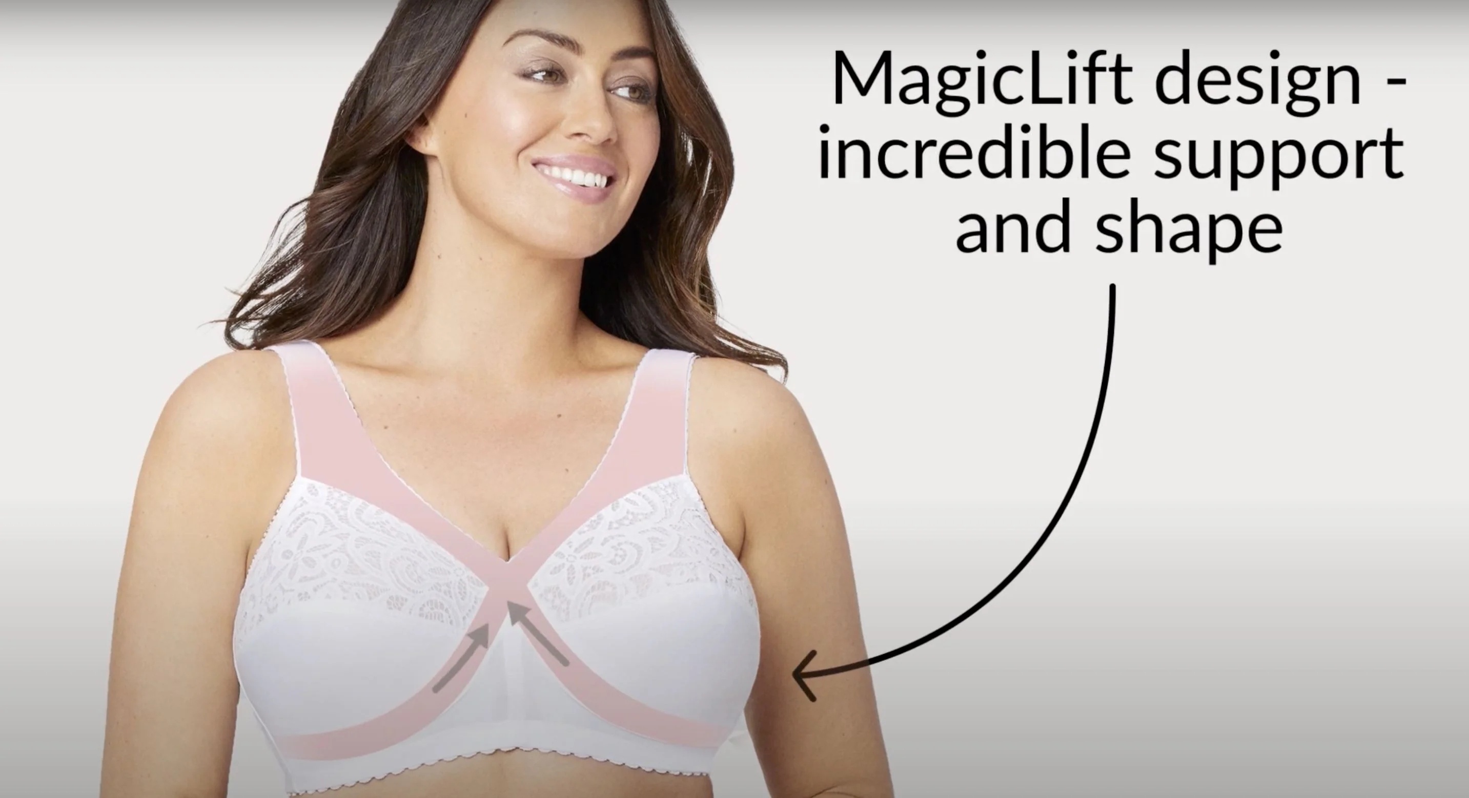 Glamorise Magiclift Cotton Support Wire-Free Bra - Lilac - Image 9