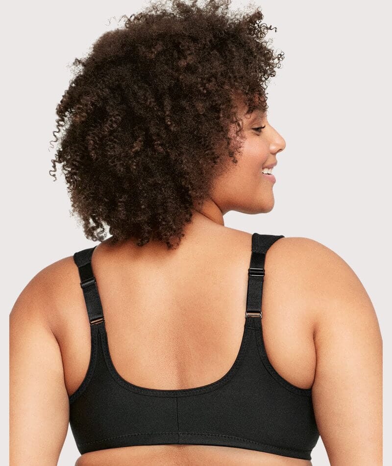 Glamorise WonderWire Front-Closure Bra - Black - Image 2