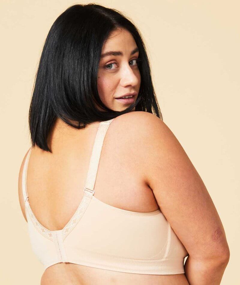 Sugar Candy Fuller Bust Seamless F-Hh Cup Wire-Free Lounge Bra - Nude - Image 2
